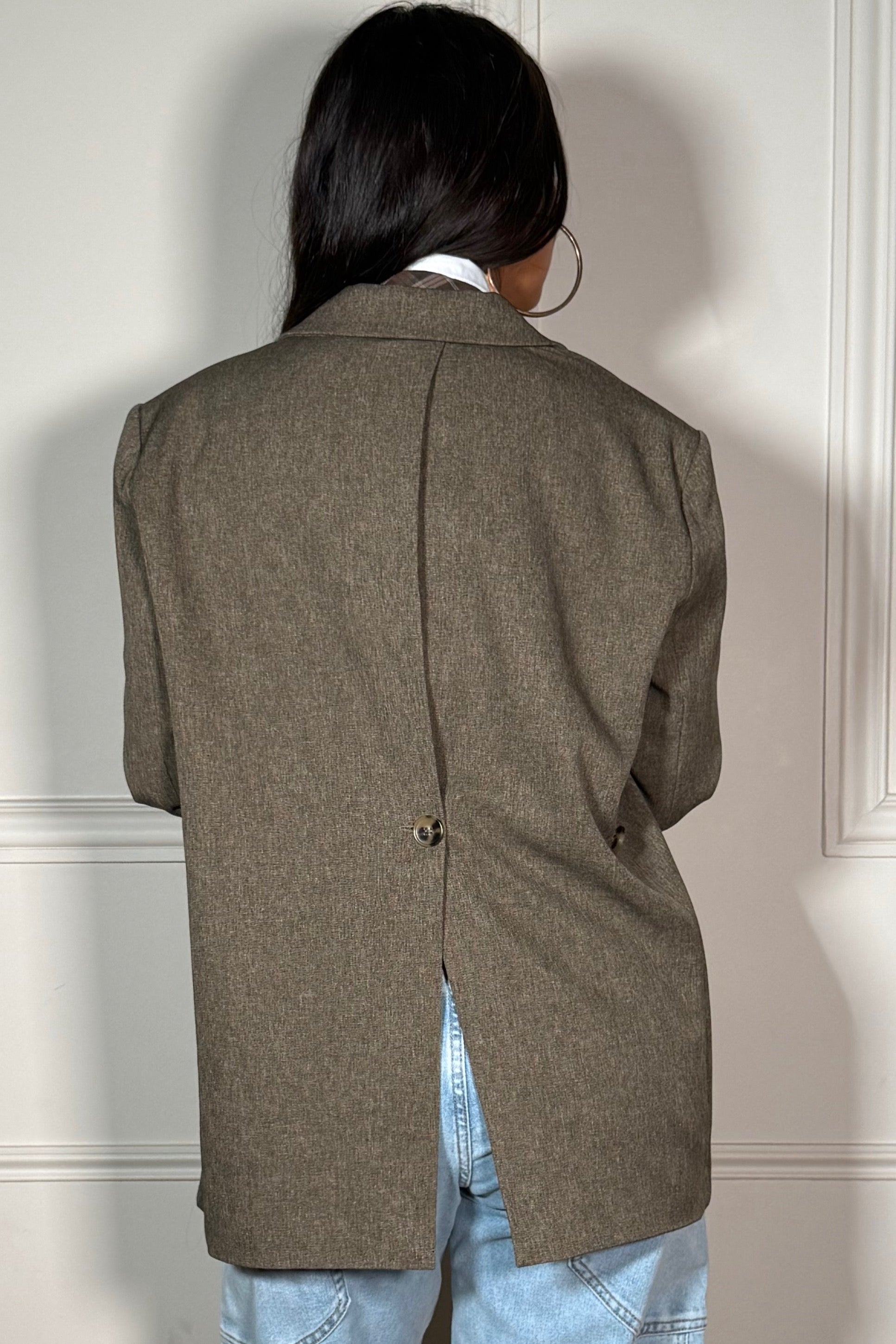 Blazer Dos Ouvert Femme - Élégance Audacieuse & Moderne