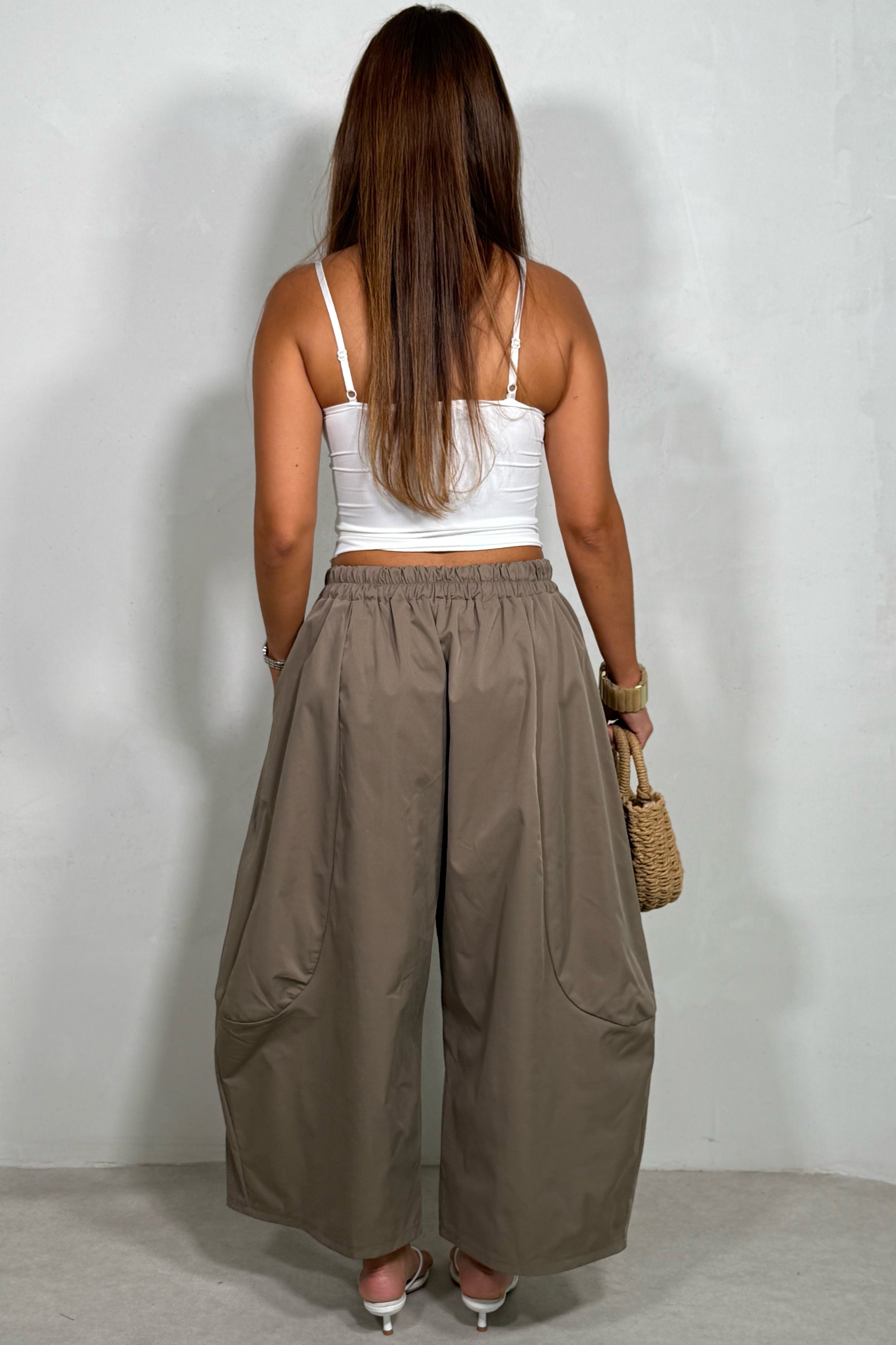 Bermuda Long Femme Fluide à Pince
