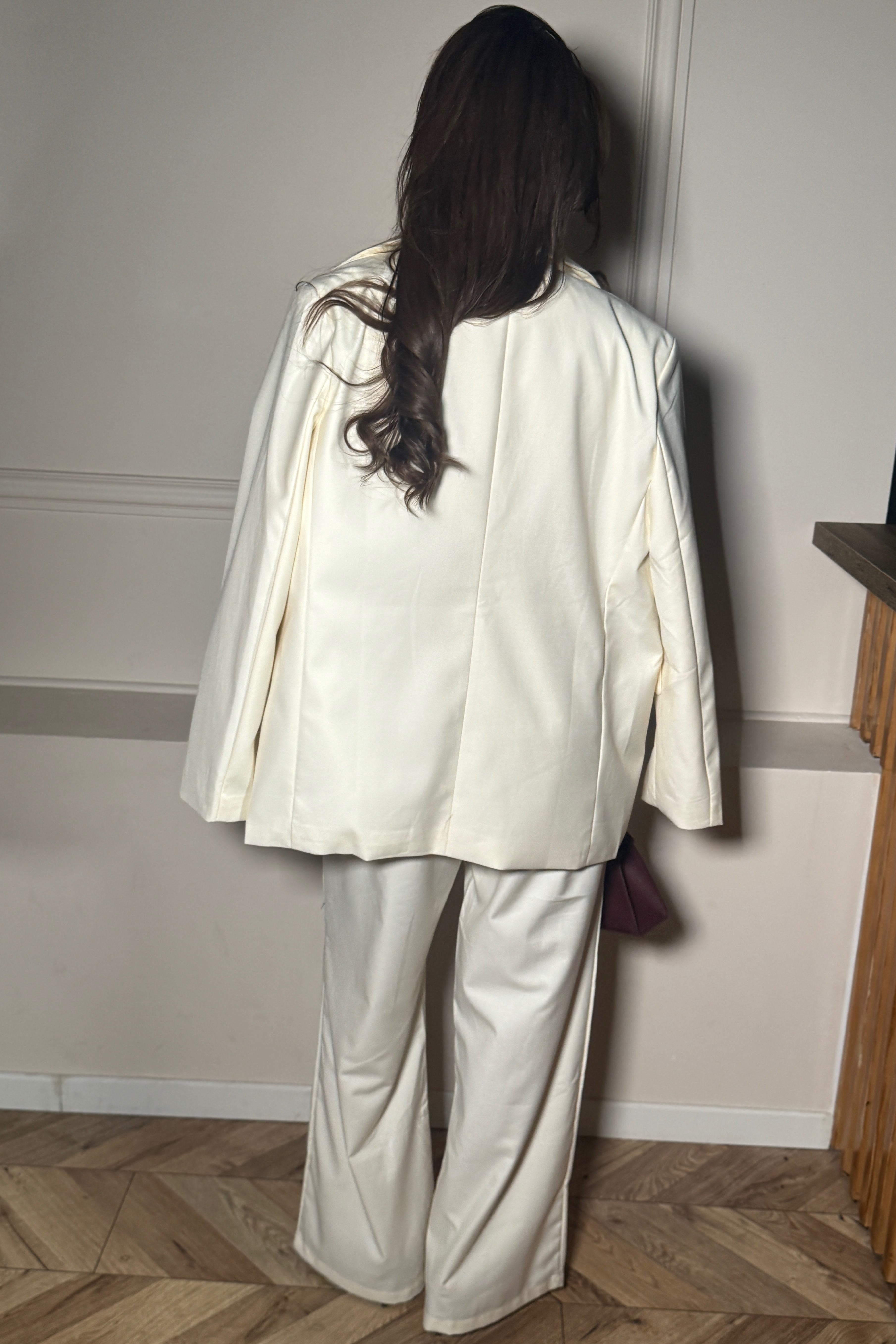 Ensemble 3 Pièces Blazer Gilet Pantalon - Tailleur Moderne Femme