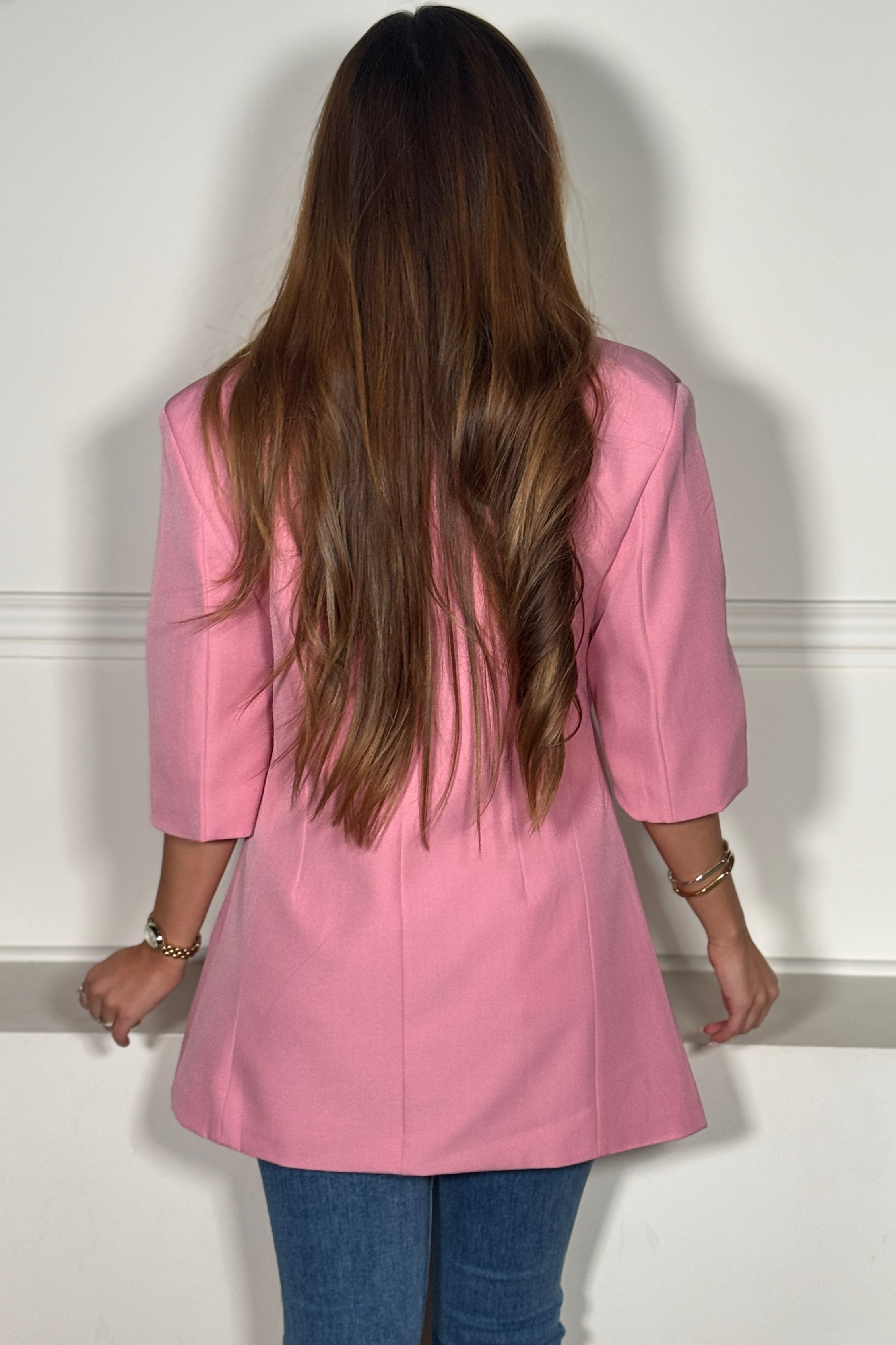 Blazer Boutons Cintré Manches Courtes Femme - Élégance Estivale