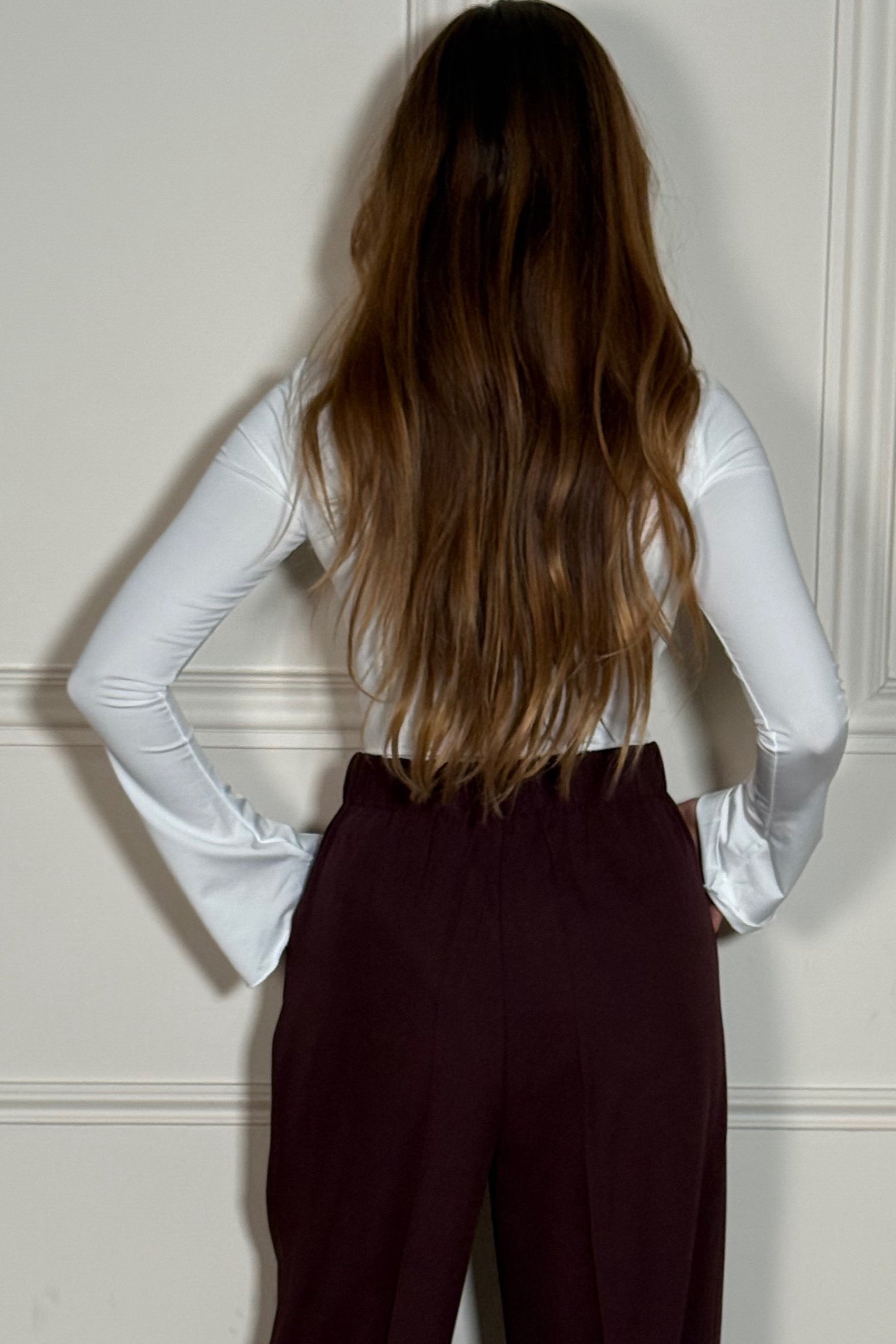 Body Col Montant Manches Evasées