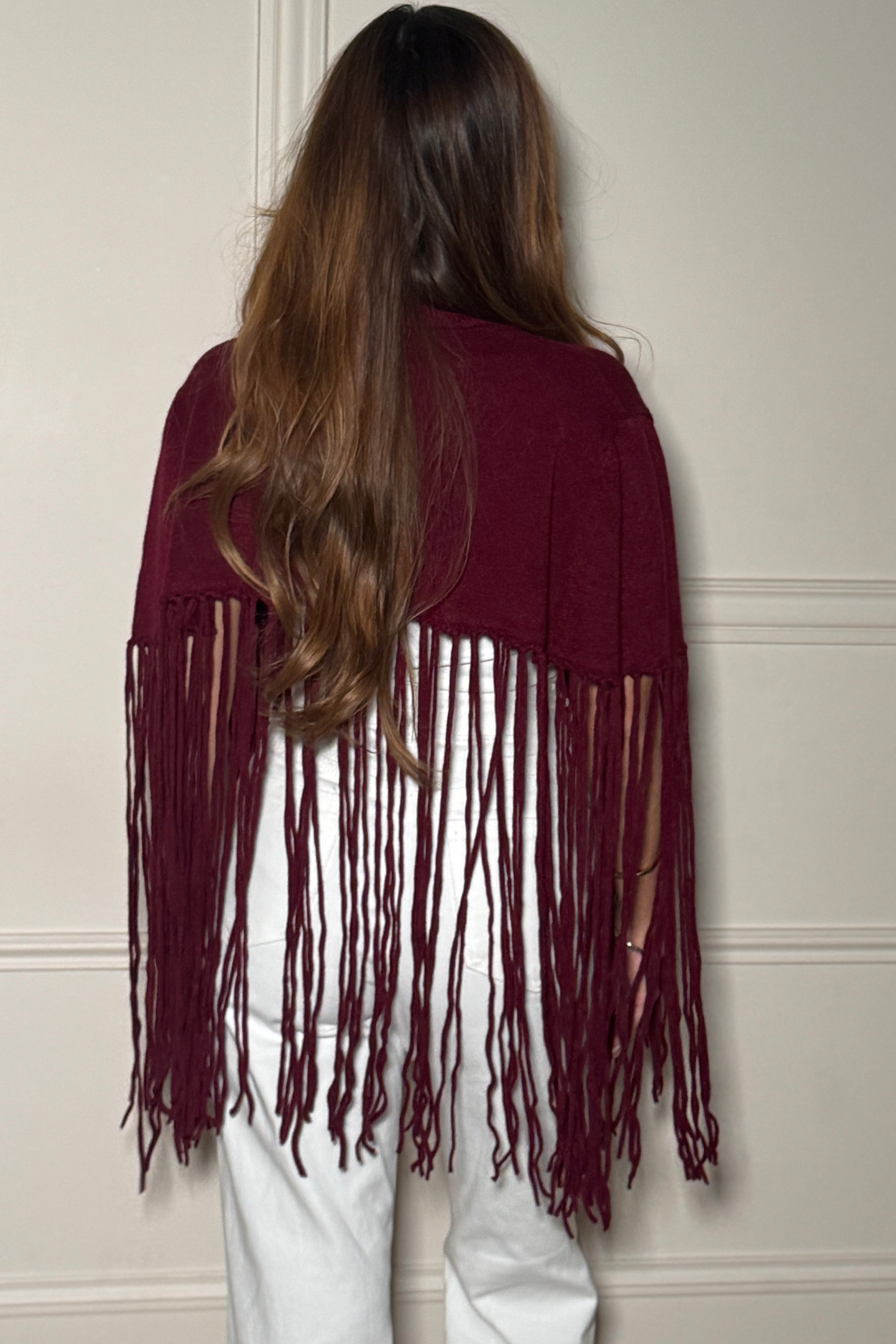 Poncho Franges Femme - Style Bohème Chic