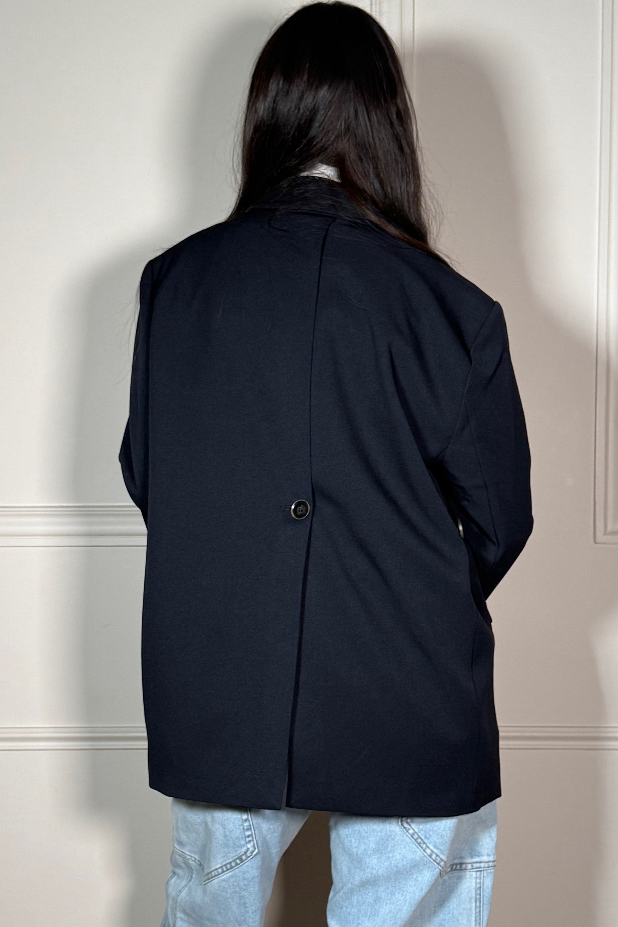 Blazer Dos Ouvert Femme - Élégance Audacieuse & Moderne