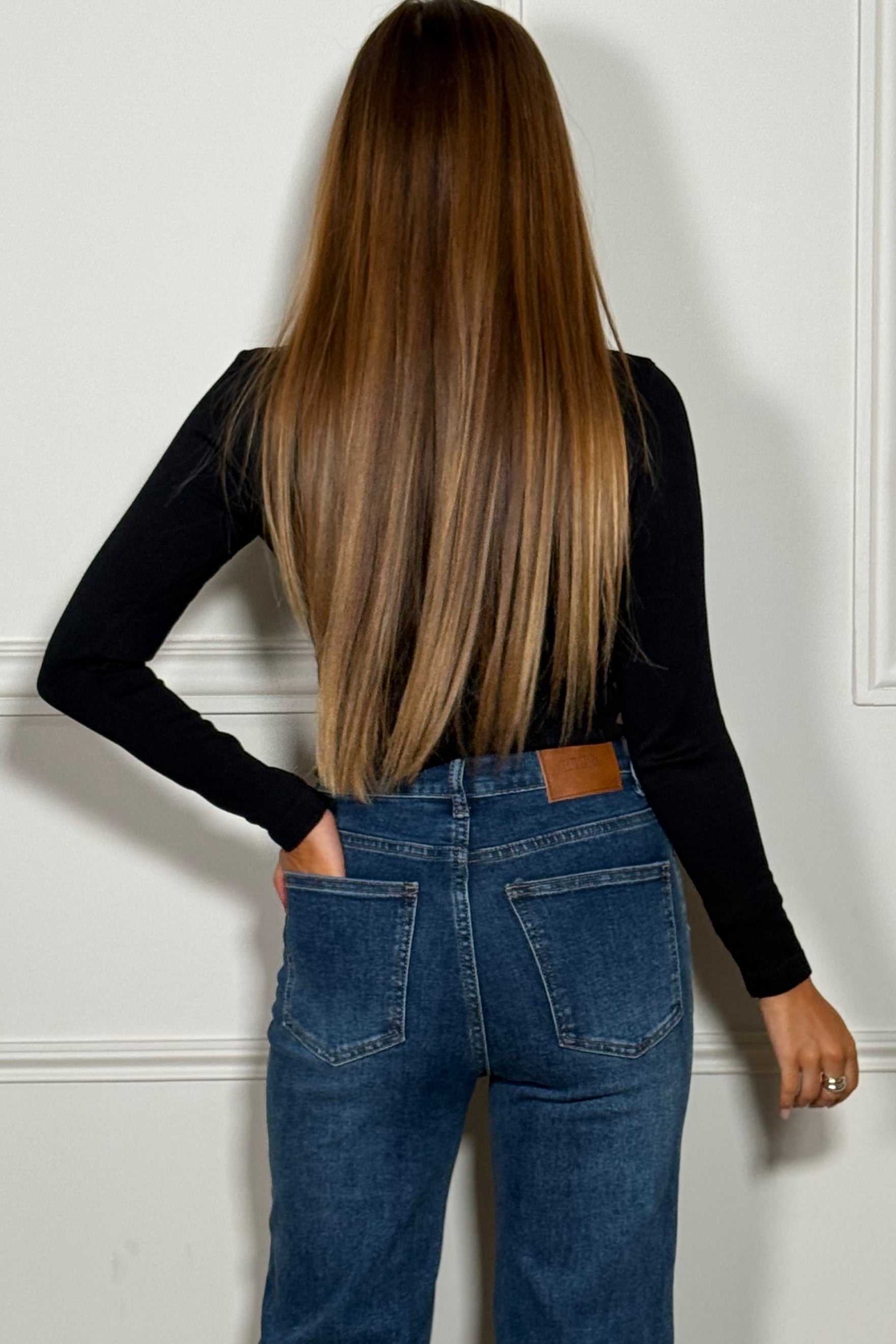 Top côtelé moulant col rond femme BLOOSHOP - Coupe moulante flatteuse