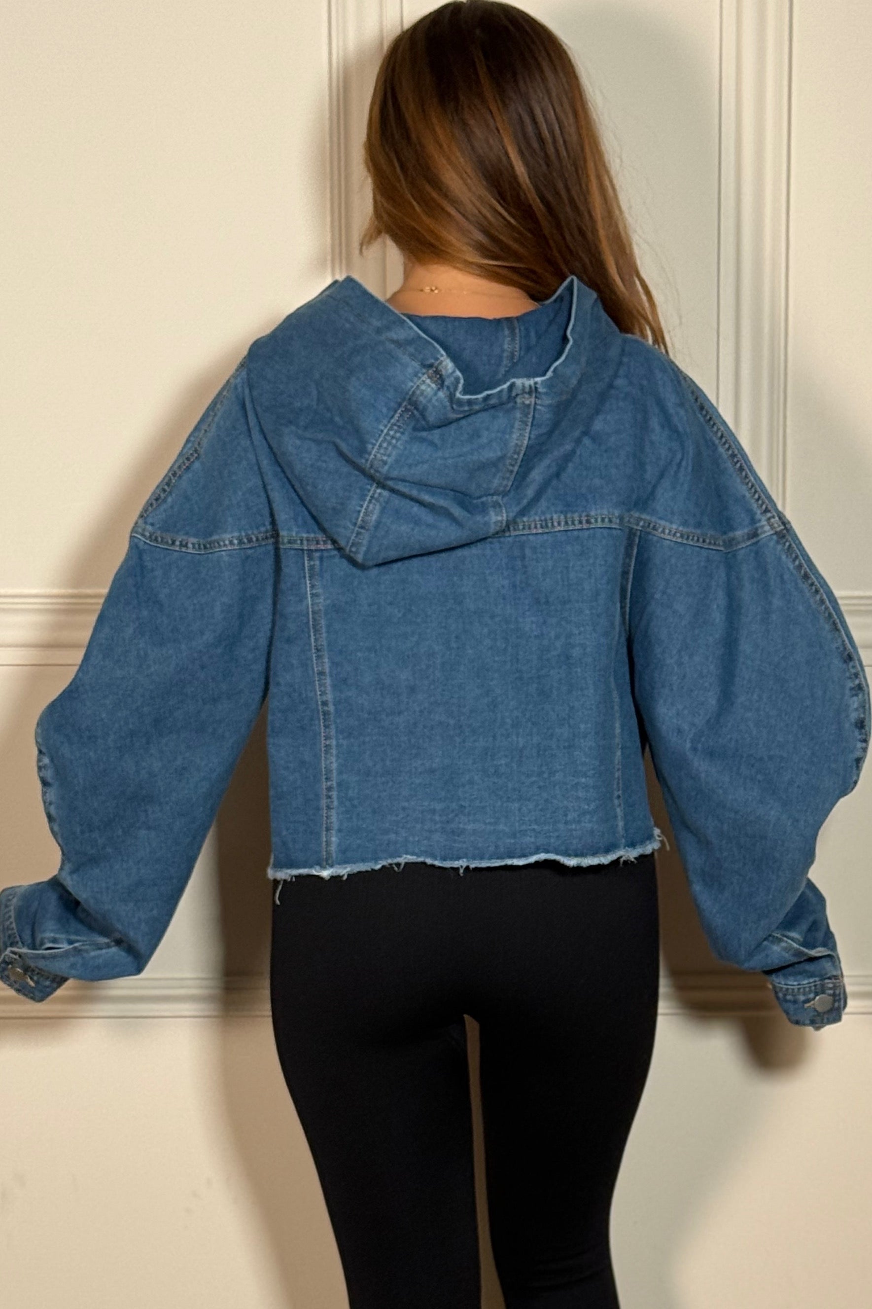 Sweat Denim Oversize Femme Confort - Style Décontracté Authentique