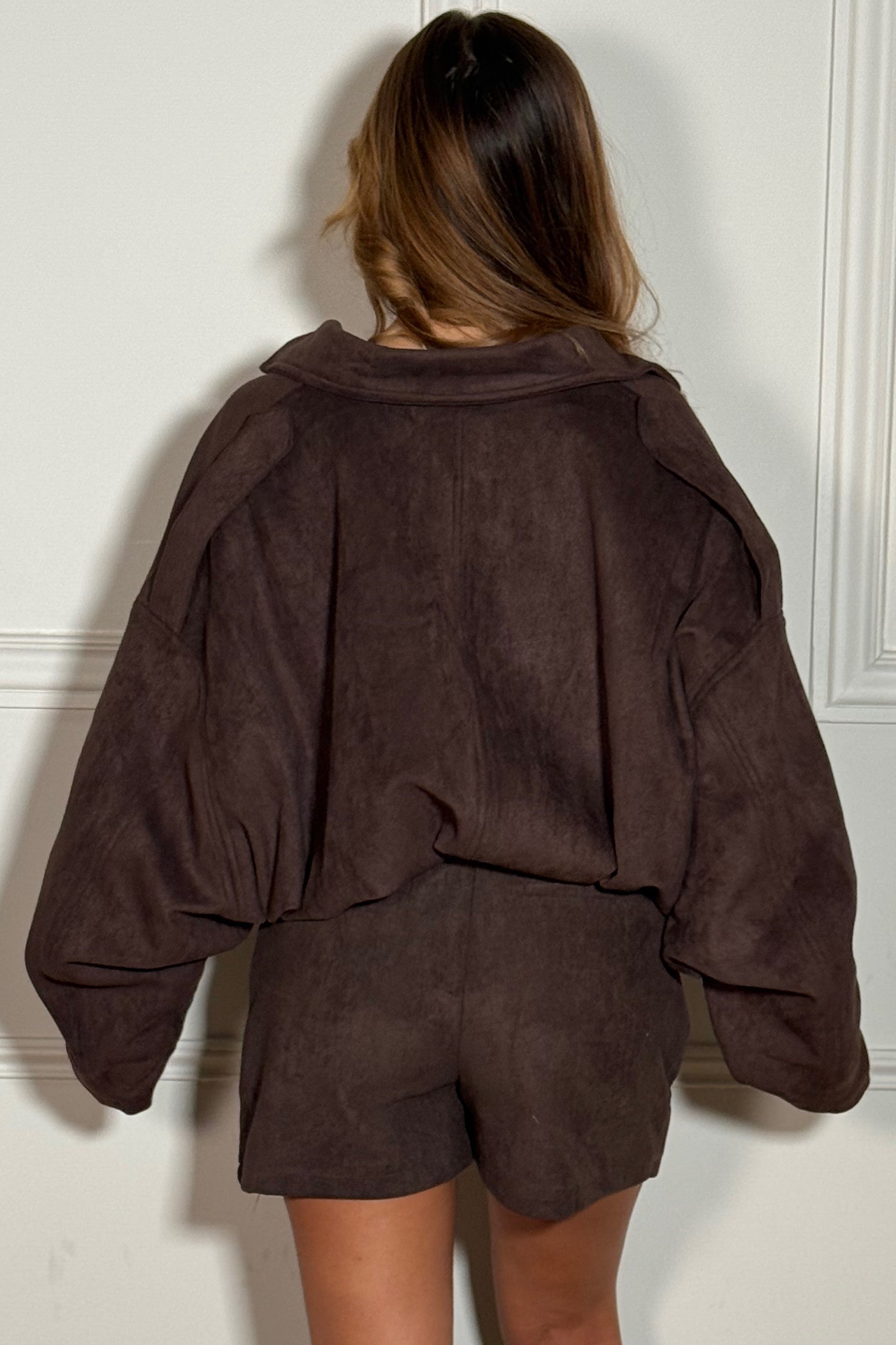 Bombers Femme Suédine Zippé Premium - Style Rock Chic Moderne