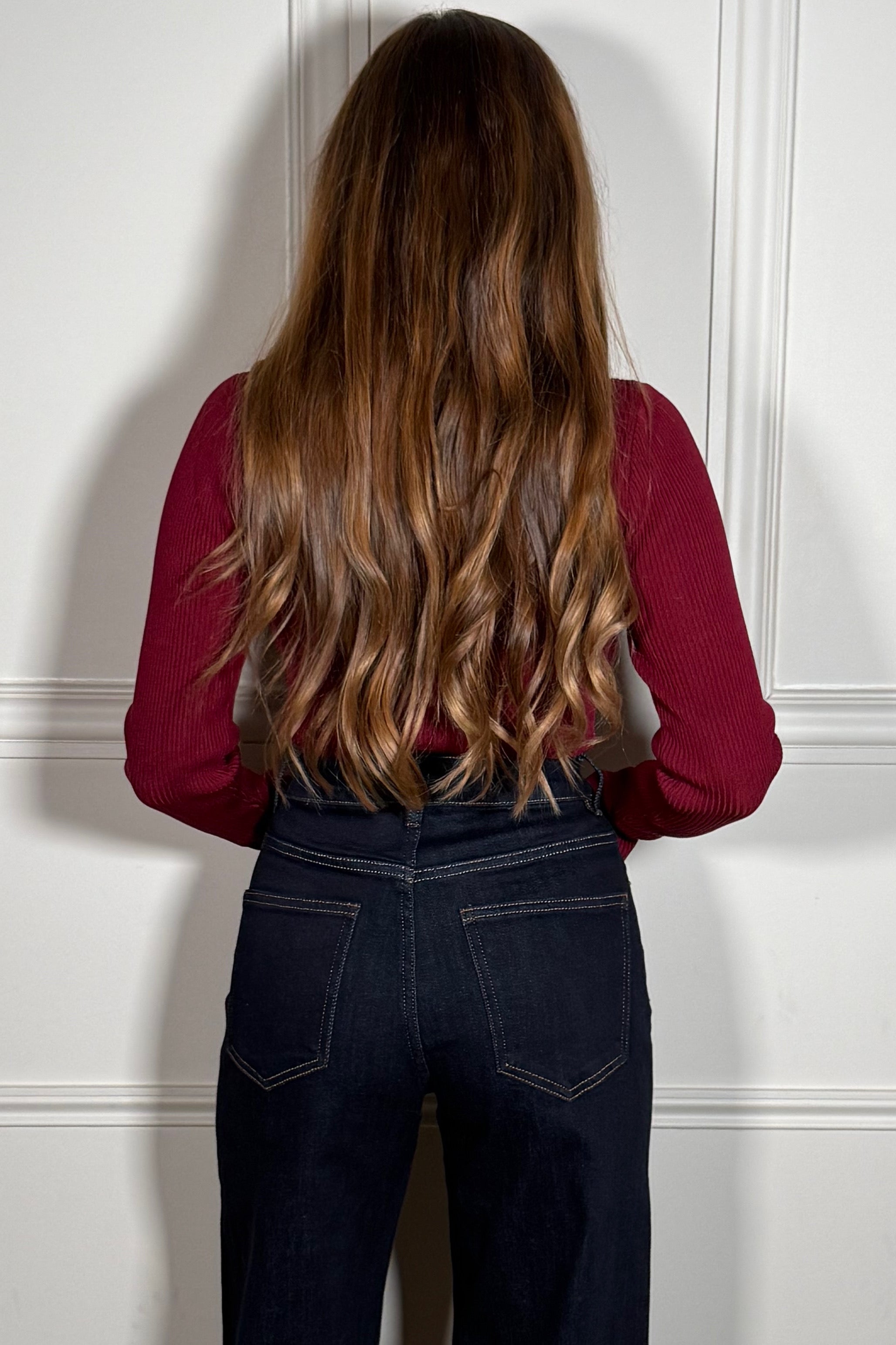 Body côtelé femme - vue latérale style chic