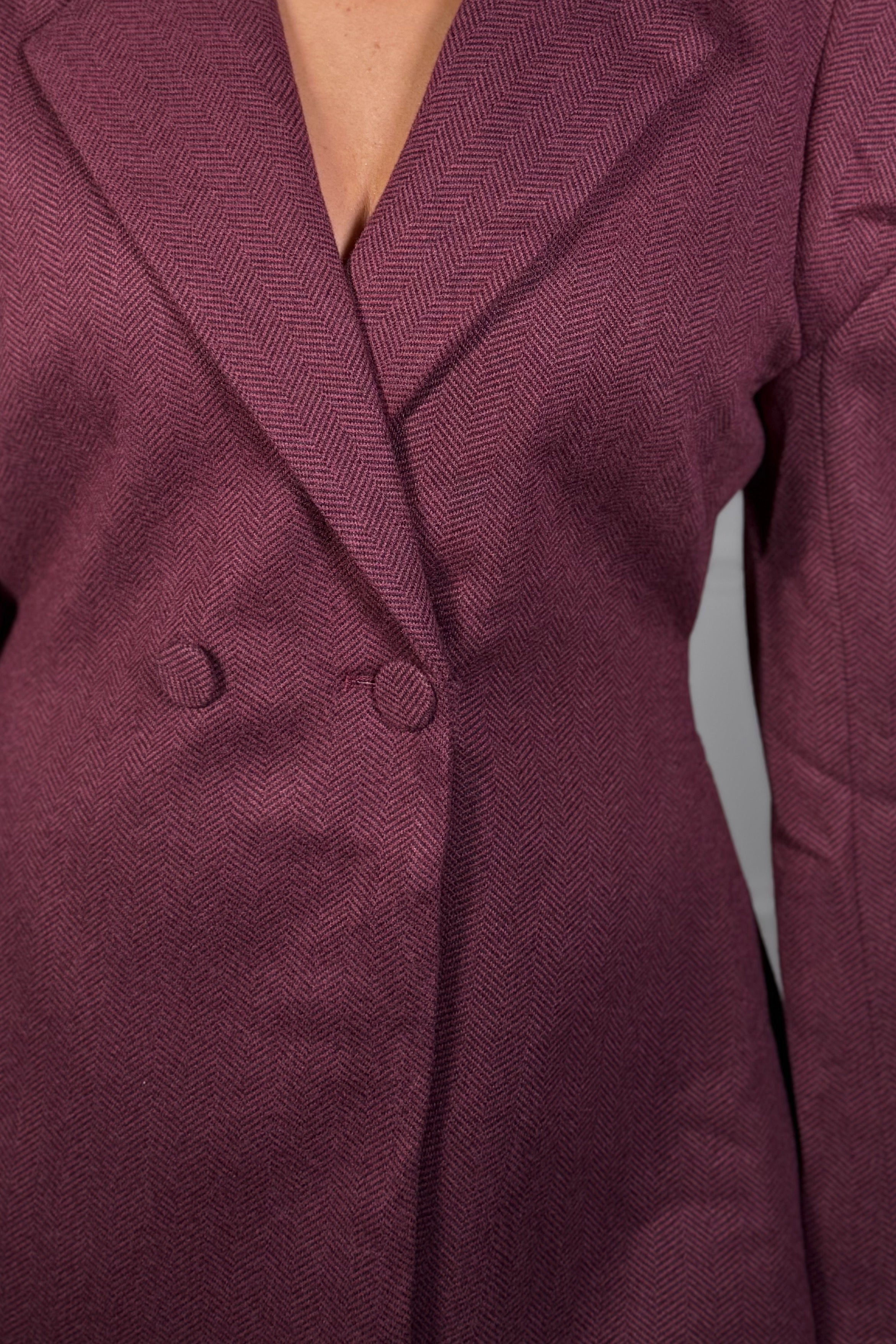 Blazer déstructuré chic - Vue portée détail