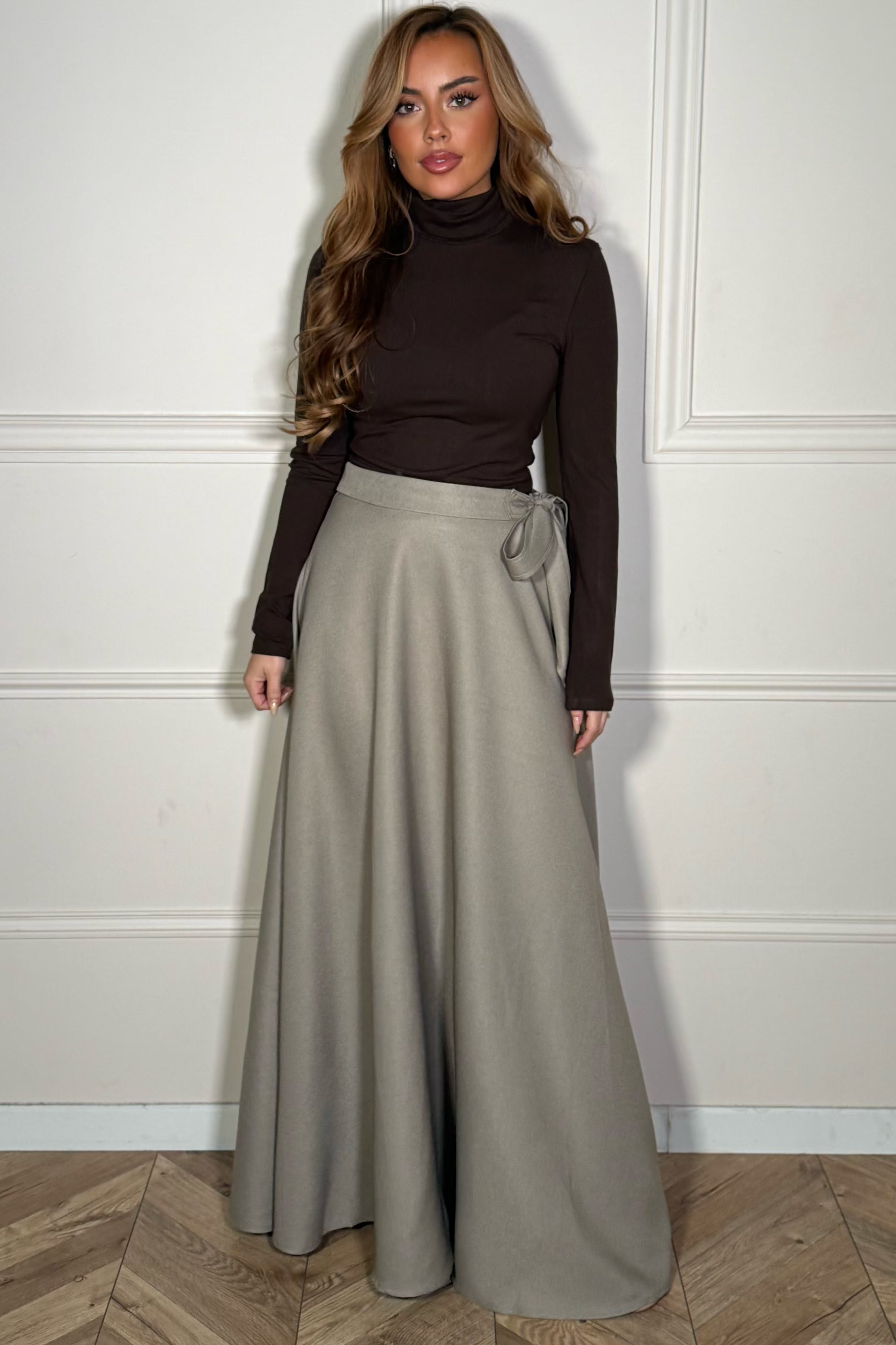 Jupe longue femme oversize - Vue de face