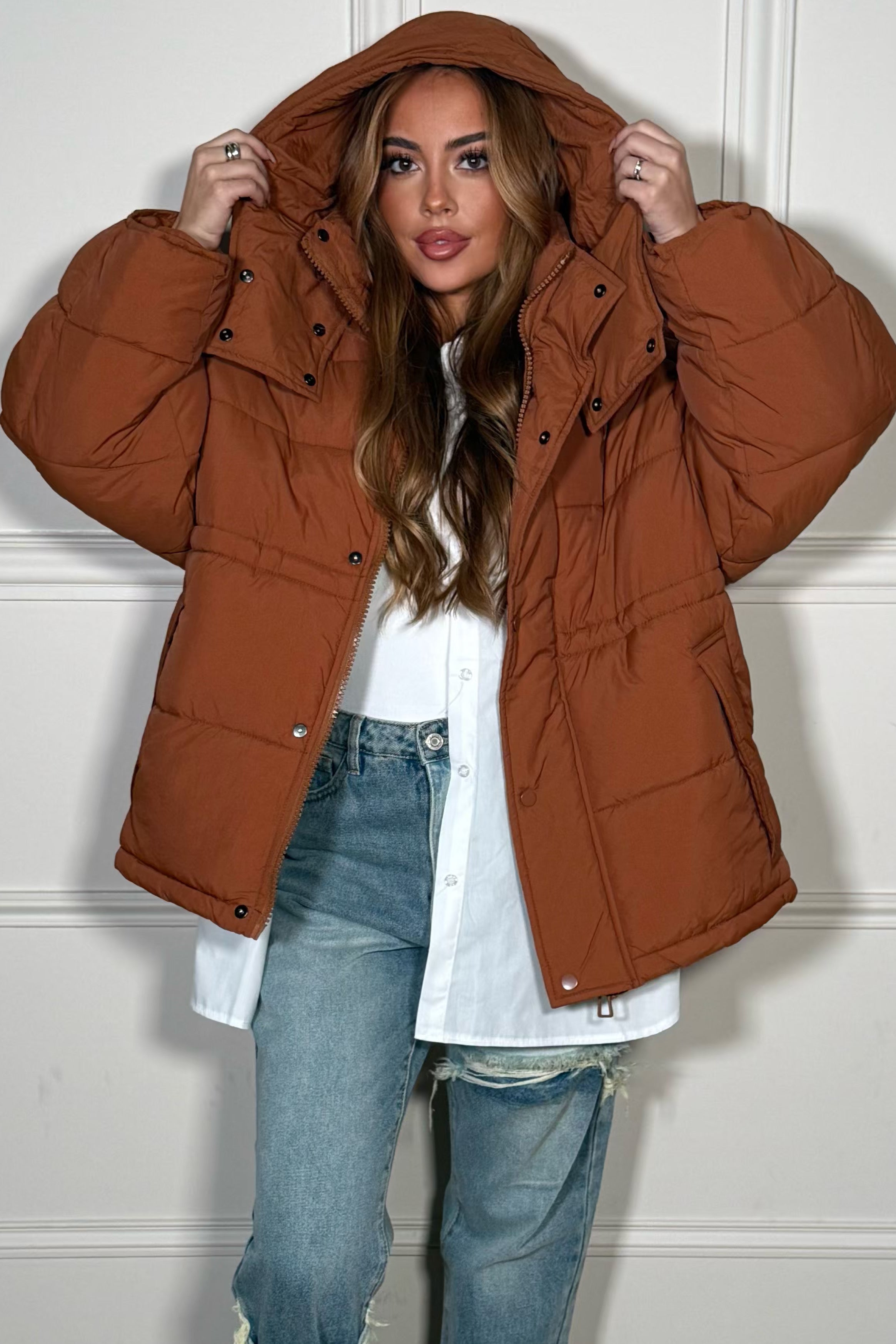 Détail du matelassage et de la coupe droite élégante