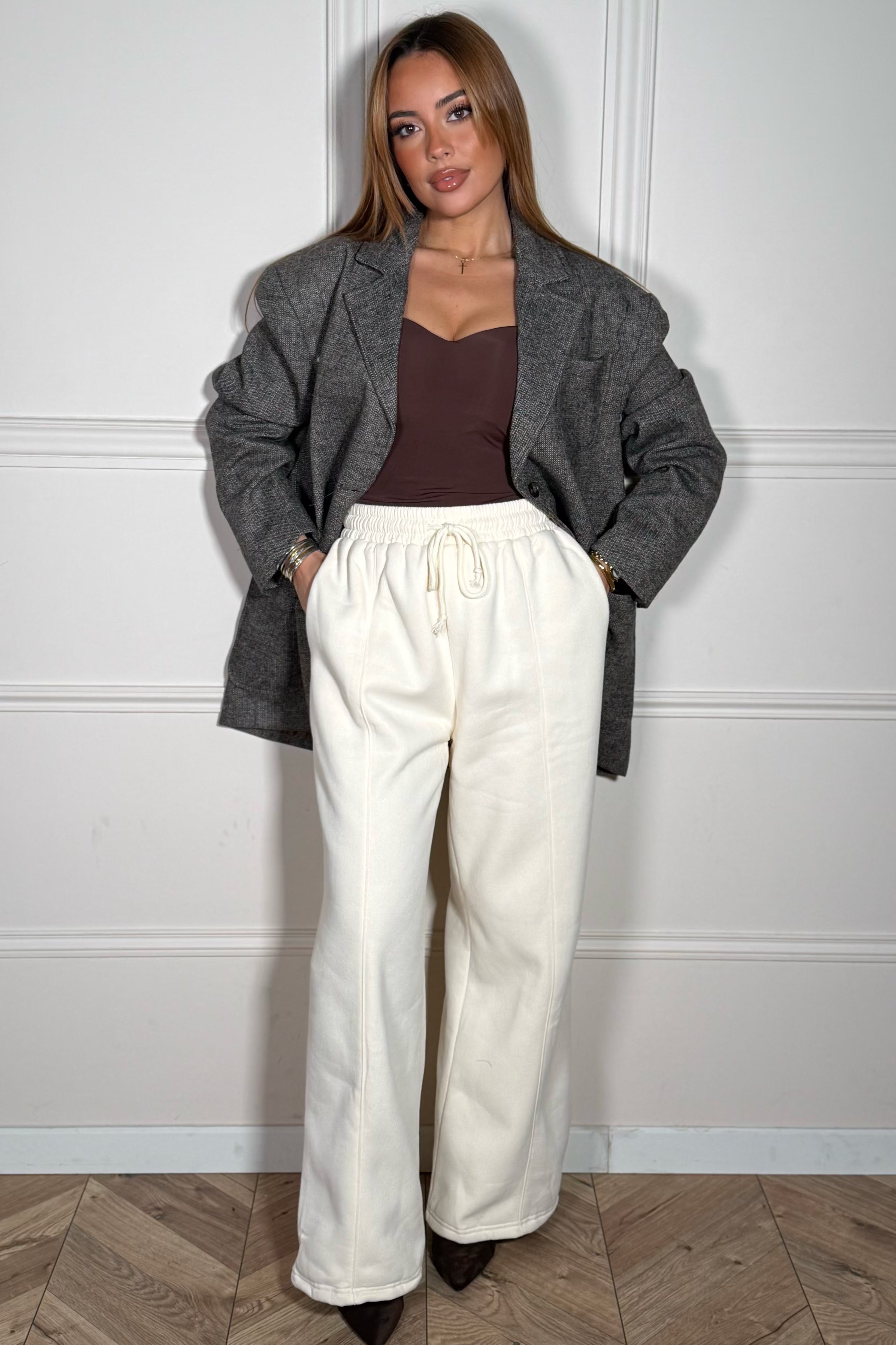 Jogging confort oversize pour femme - vue de face