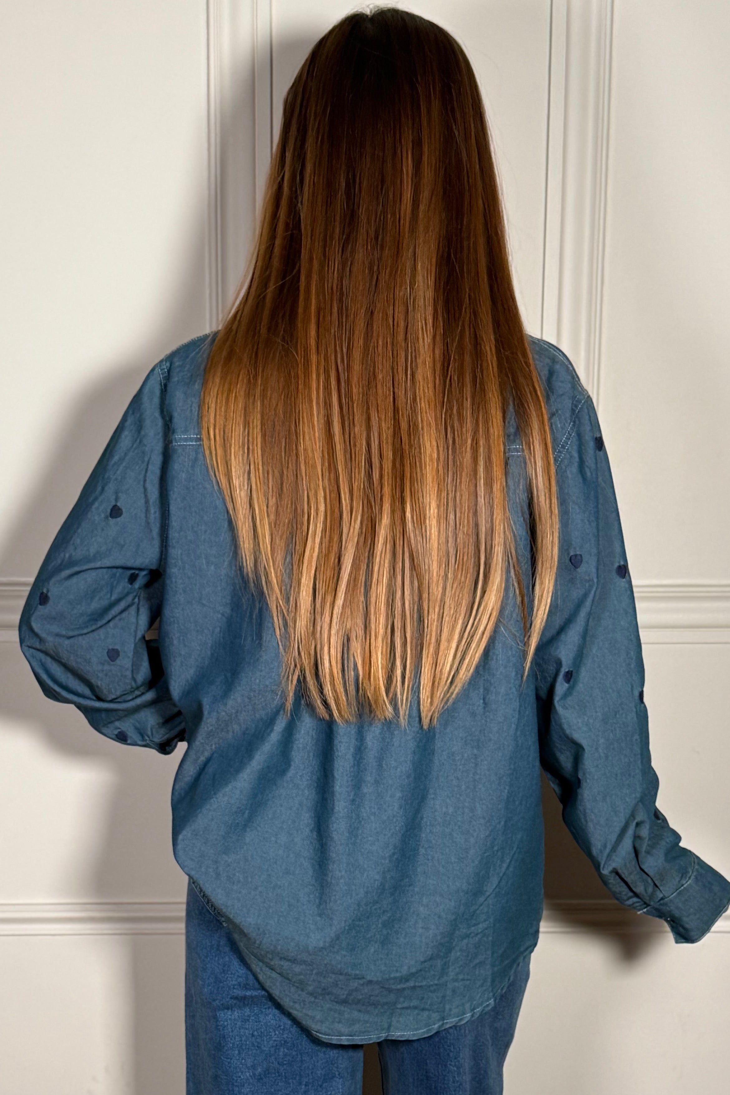 Chemise Romantique Imprimé Cœurs - Douceur et Féminité