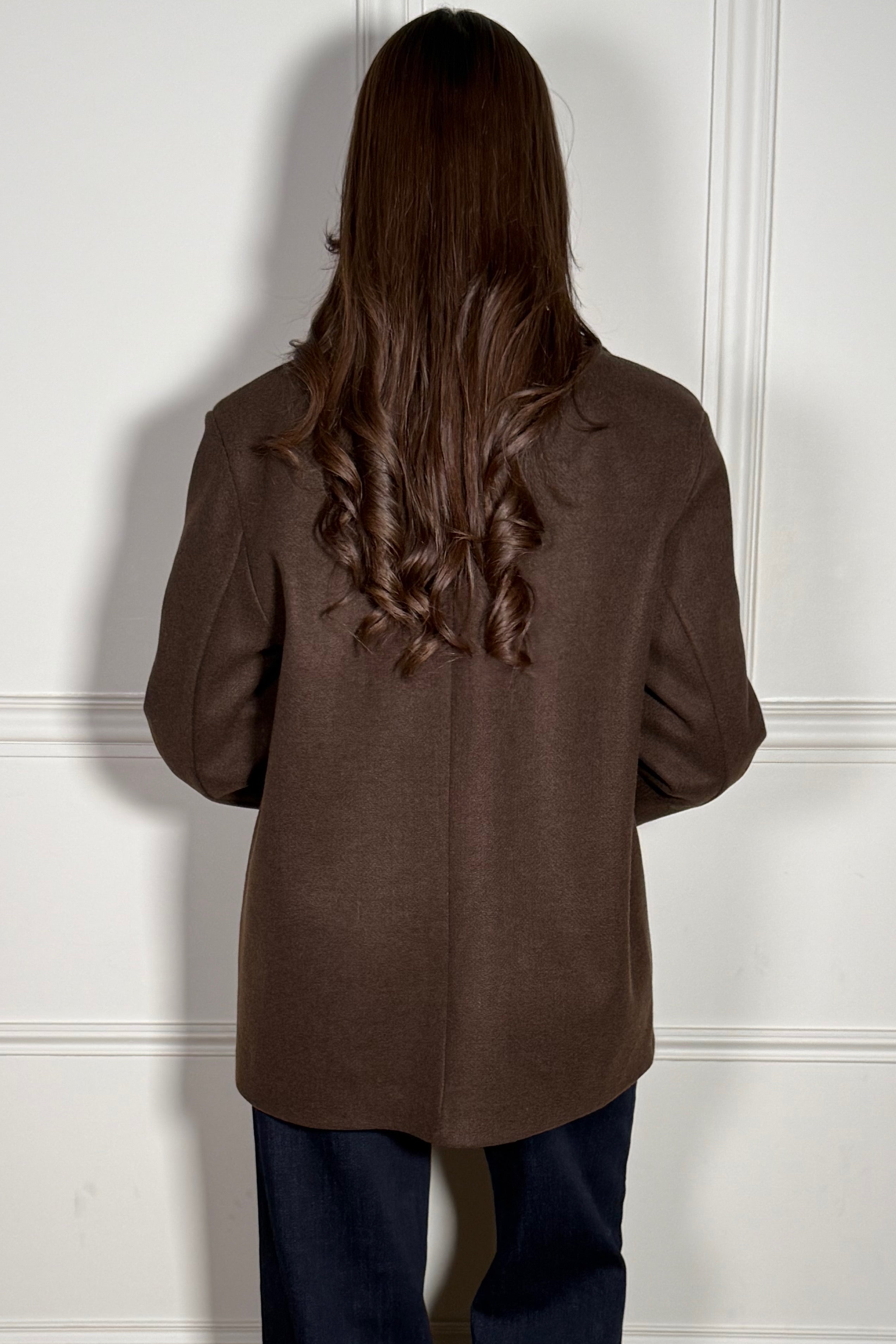 Blazer Oversize Feutré Femme - Élégance Structurée et Confort Moderne