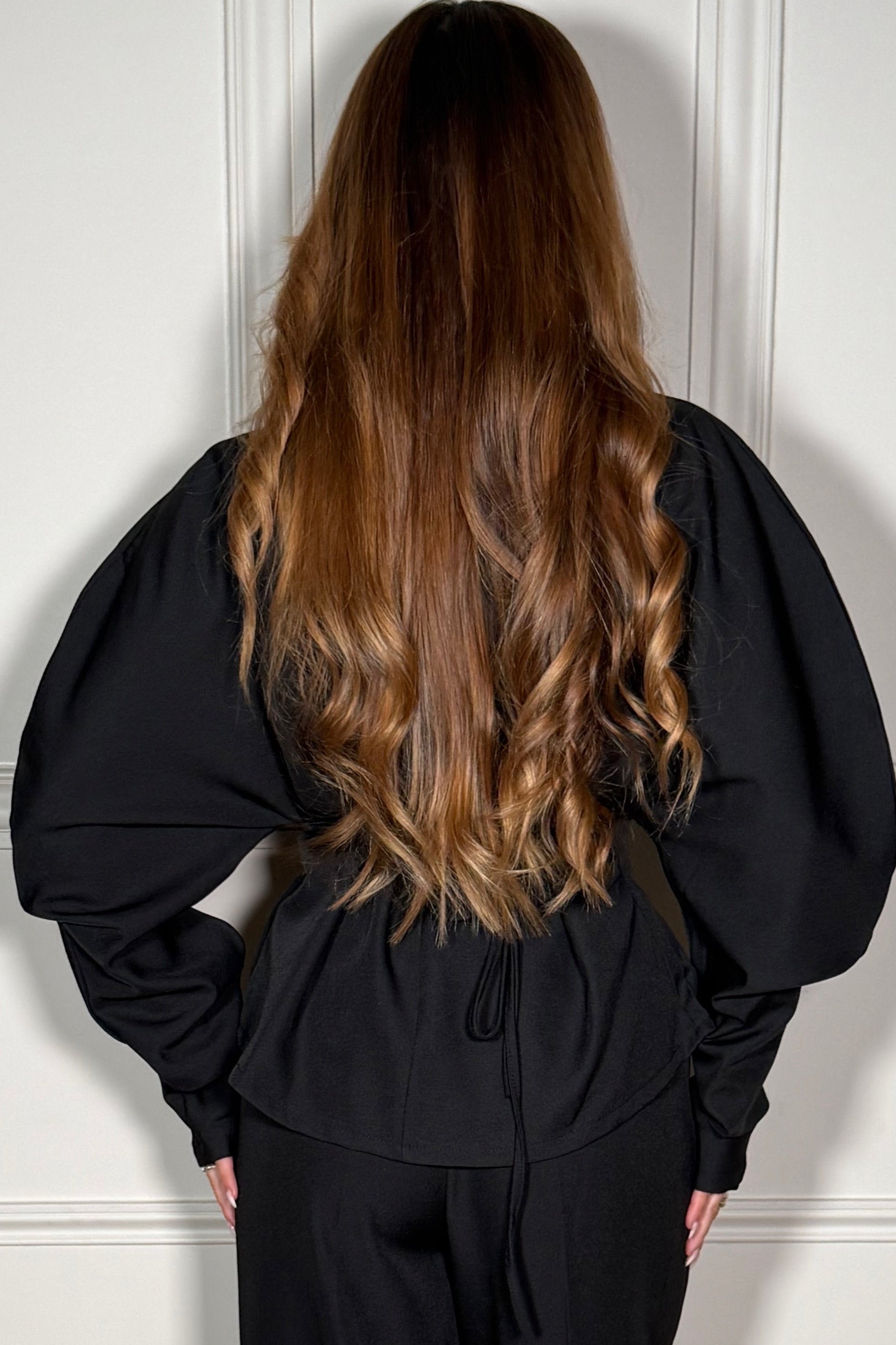 Top Peplum Manches Barrel Femme - Élégance Structurée & Féminine