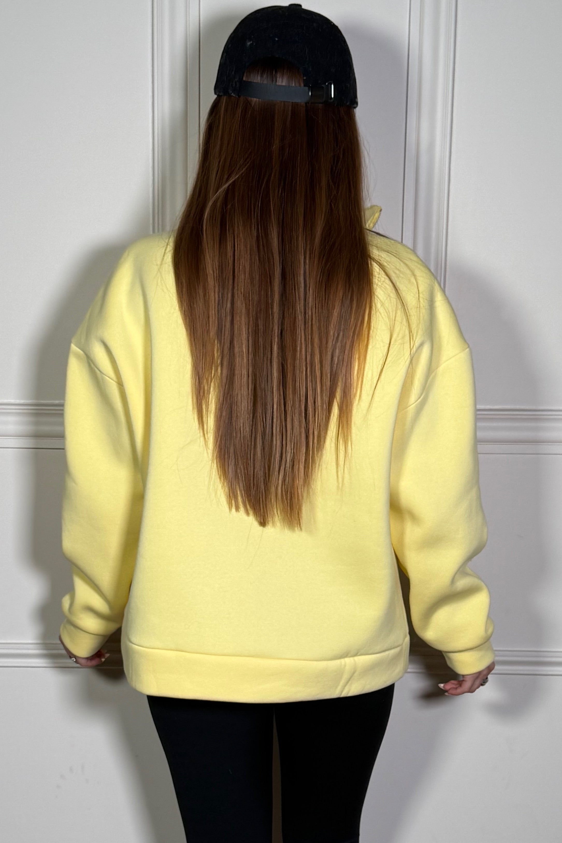 Pull Molleton Col Zippé Femme - Sweat Confort Demi-Zip