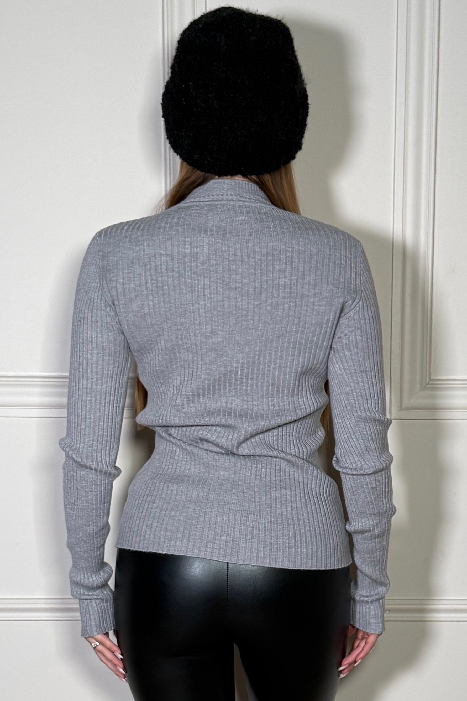 Pull Côtelé Col Montant Femme - Douceur & Élégance Intemporelle