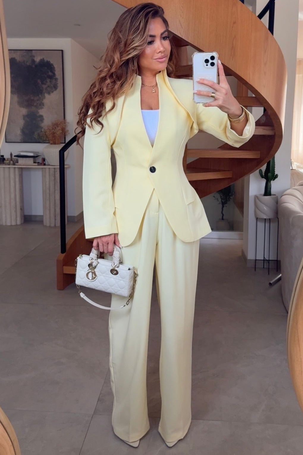 Blazer Sans Manches Femme Jaune | Veste Structurée & Lumineuse