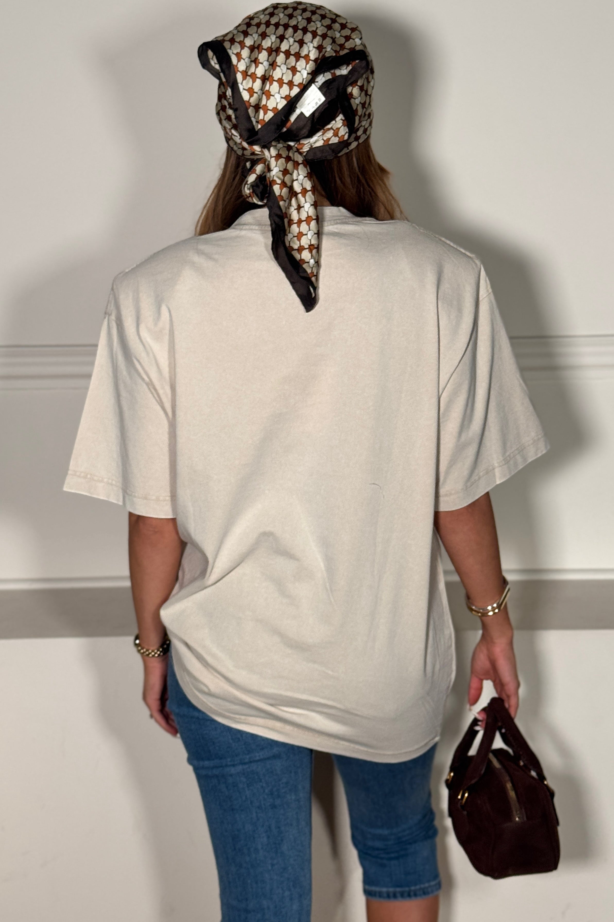 Tee-Shirt Oversize Épaulettes Femme - Style Casual Tendance