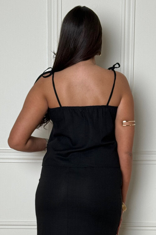 Top à Bretelles Croisée Femme