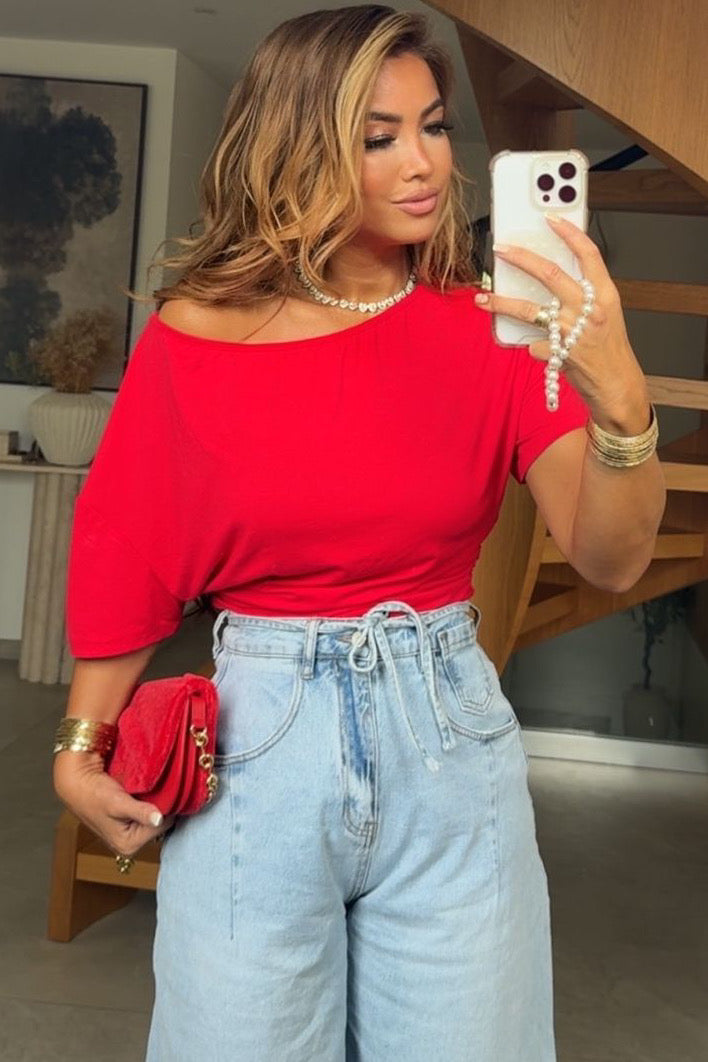 Top Drapé Femme Élégant – Matière Fluide & Confortable