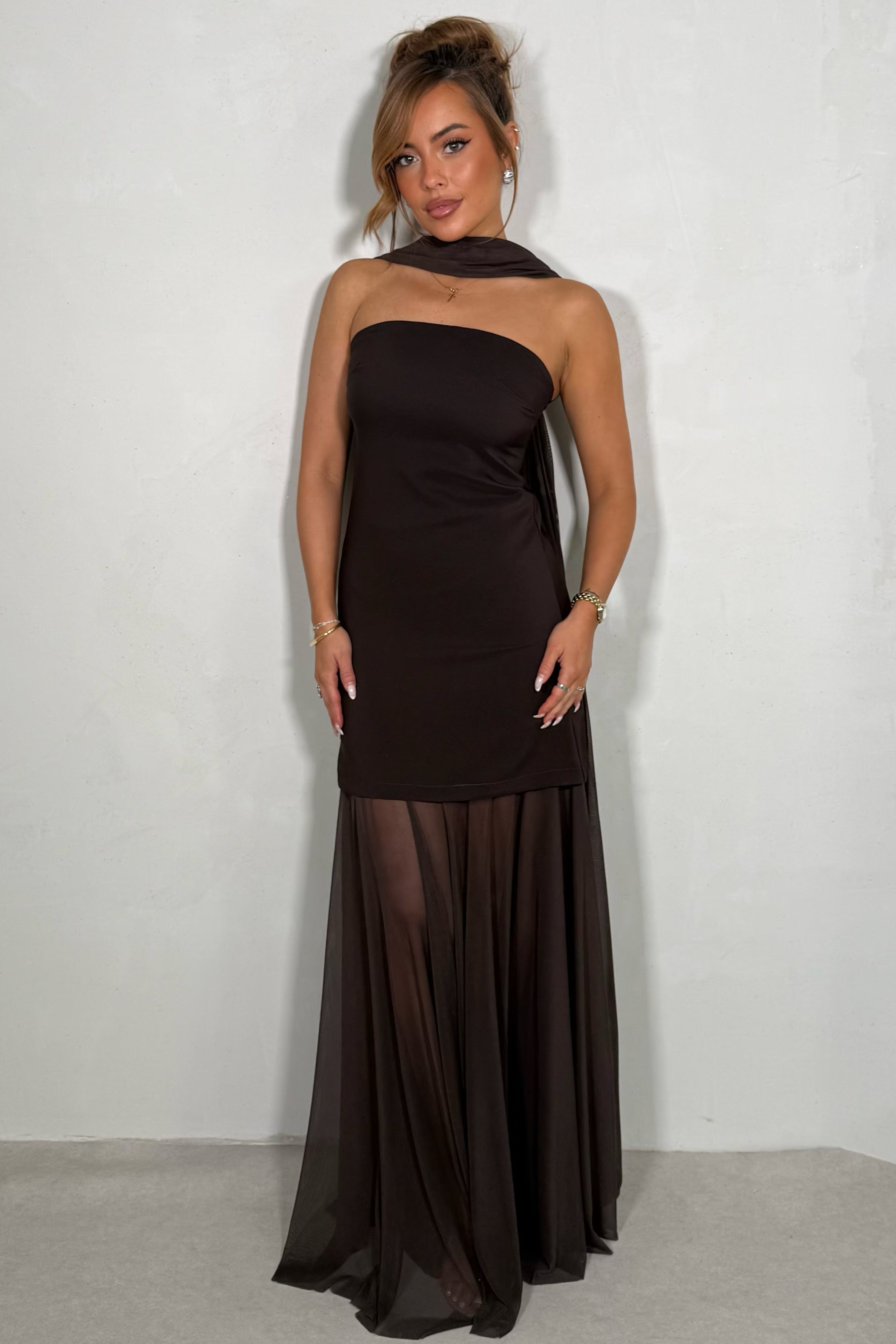 Robe bustier avec encolure femme