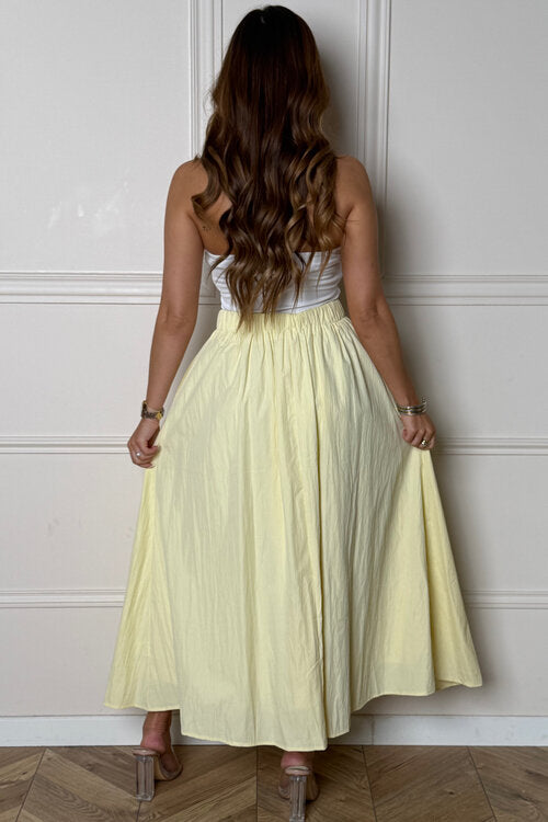 Coupe flatteuse jupe longue poches confort quotidien - Blooshop