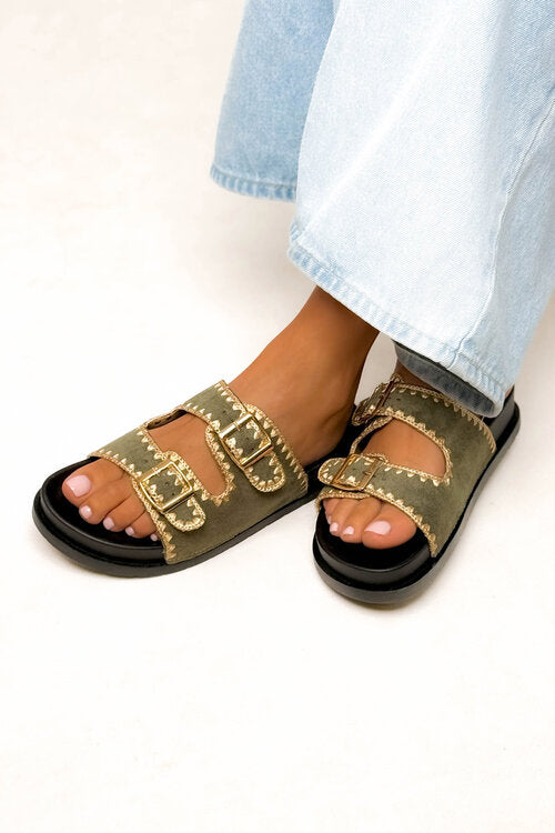 Sandales Suédine Couture