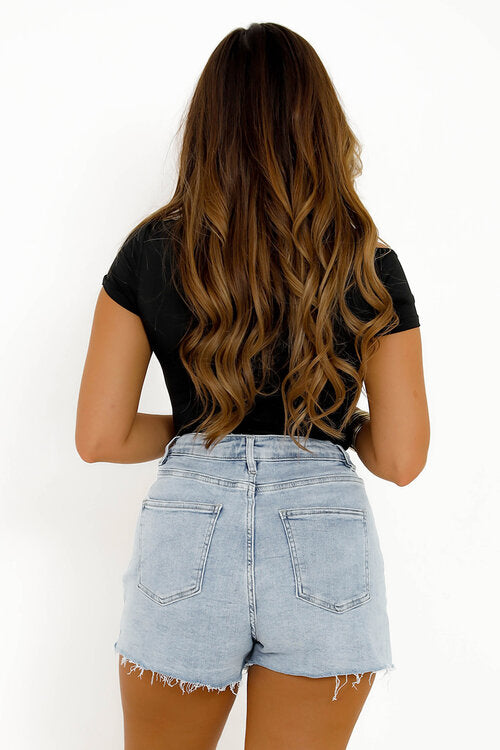 Body Manches Courtes Col Ouvert Femme