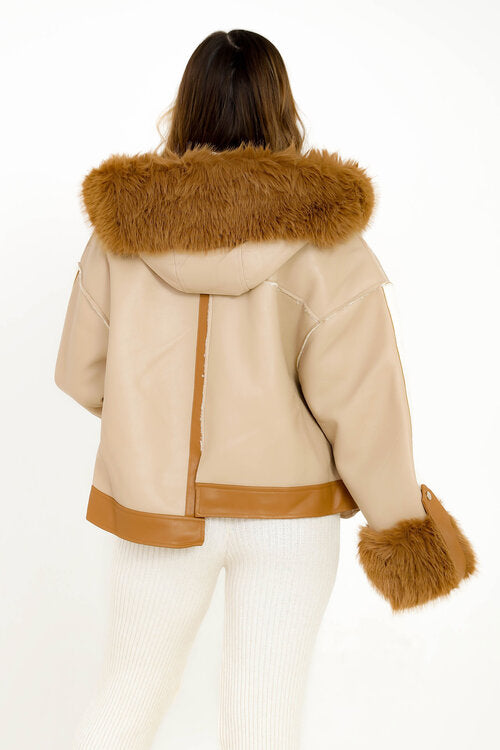 Manteau Bimatière Déstructuré