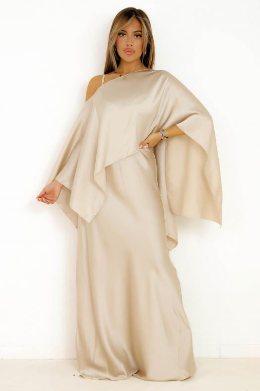 Ensemble Robe + Cape Destructurée Femme