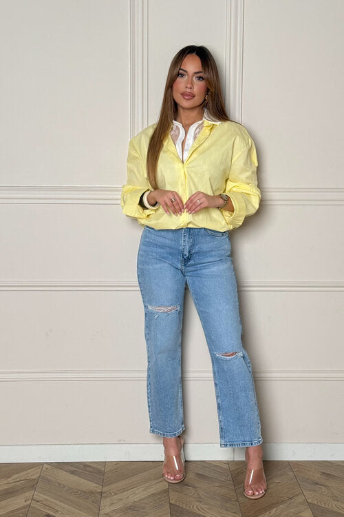 Chemise Double Intérieur Dentelle