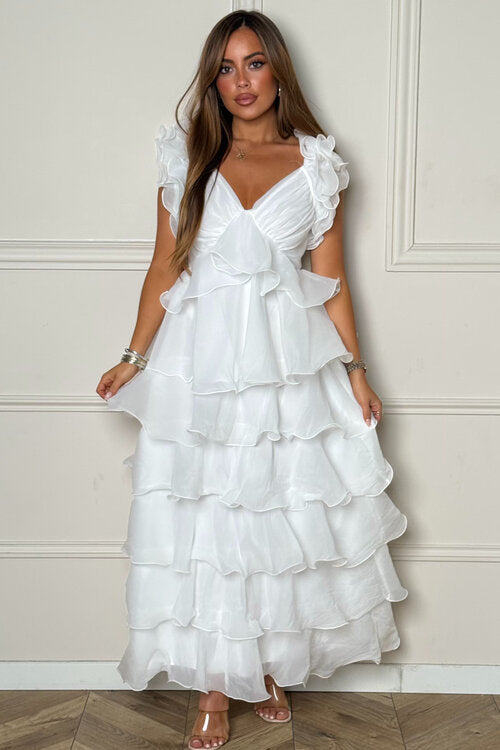 Robe Froufrou à Volants Femme