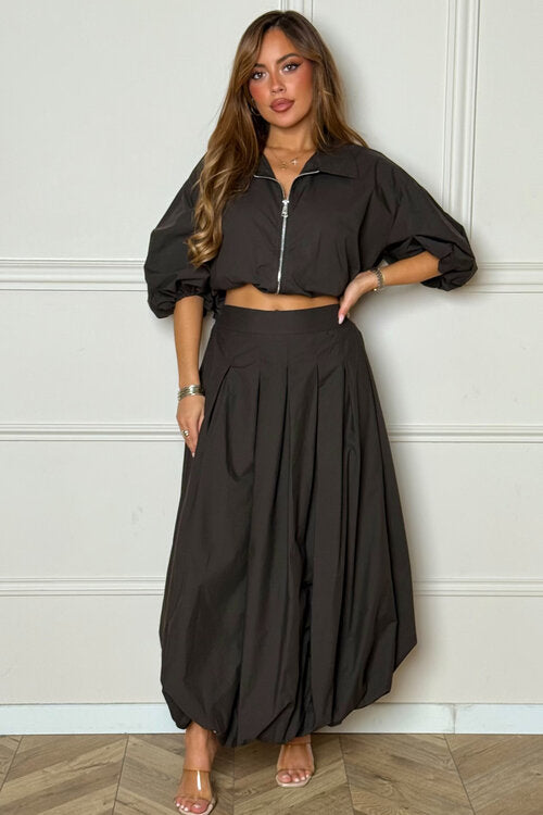 Ensemble Veste + Jupe Boule Femme