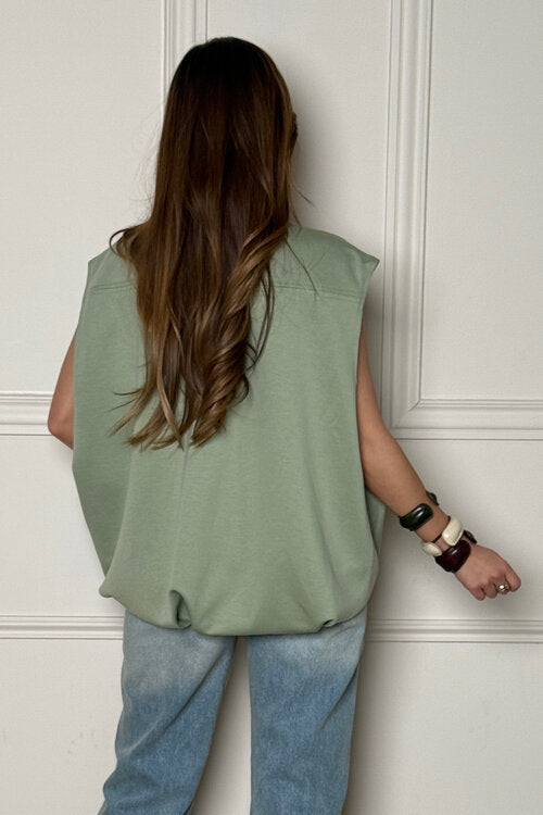 Gilet Sweat Déstructuré