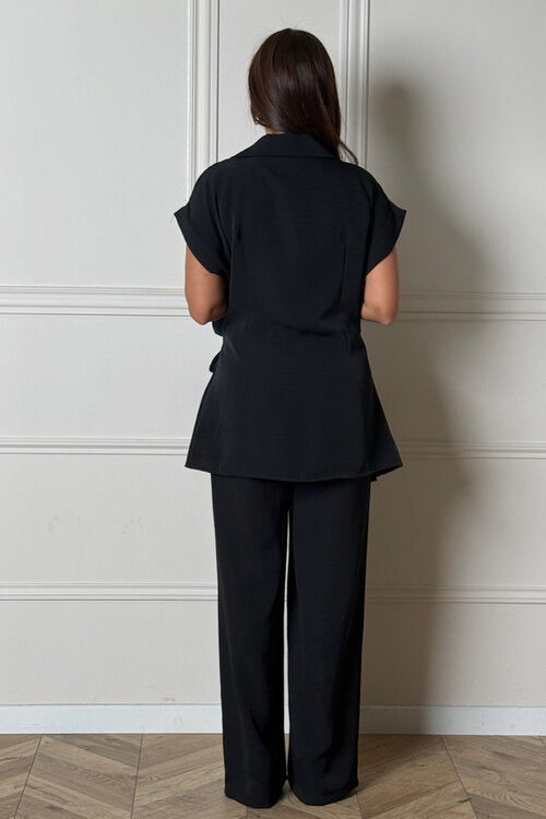 Ensemble Chemisier Noeud + Pantalon