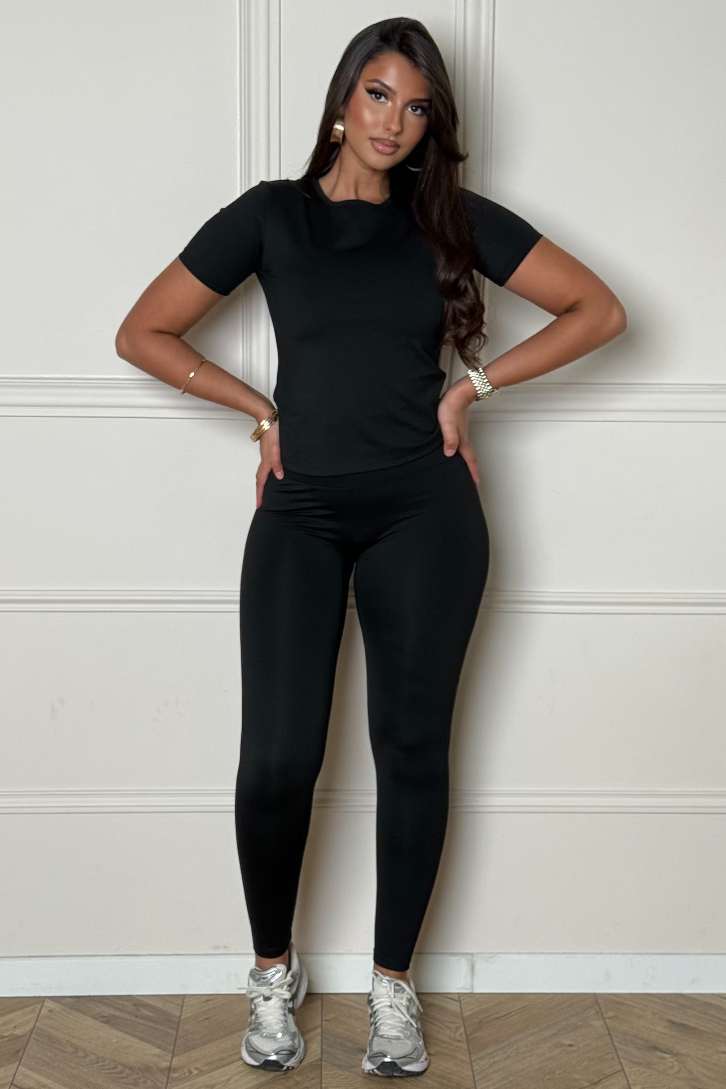 Ensemble femme sporty tee shirt legging décontracté actif confort BLOOSHOP