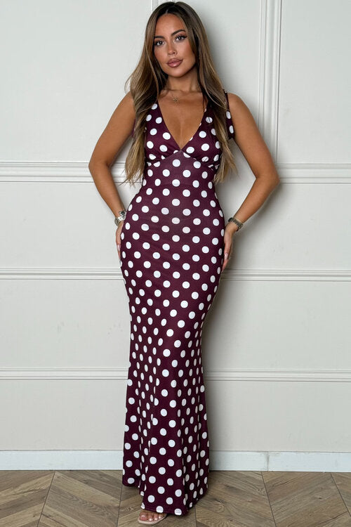 Longueur mi-longue robe pois BLOOSHOP