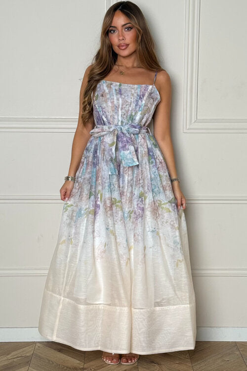 Robe Fleurie + Noeud Femme