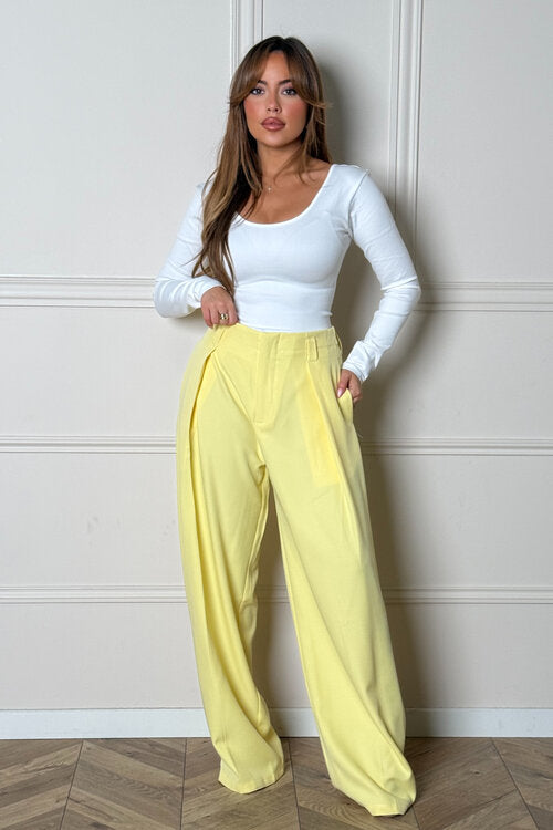 Pantalon à Pinces Ample Femme