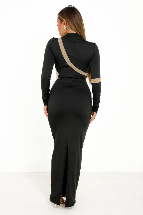 Robe Longue Moulante Destructurée