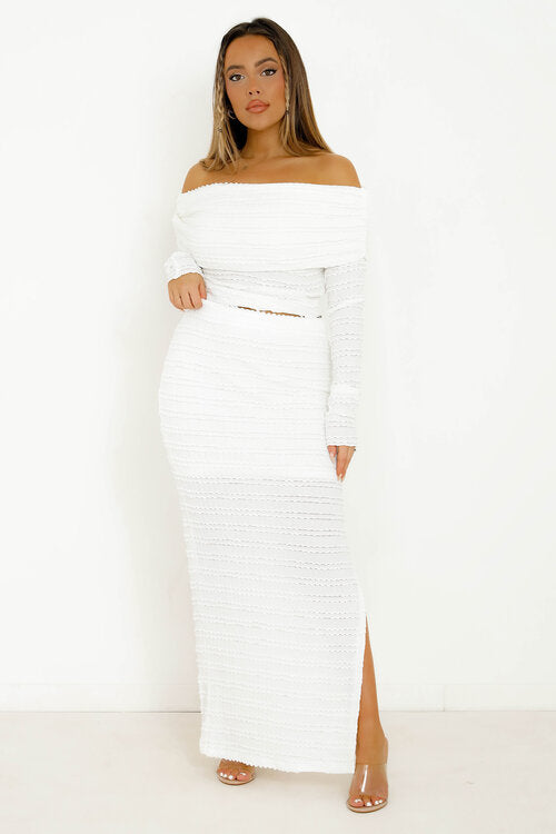 Ensemble Gaufré Top + Jupe