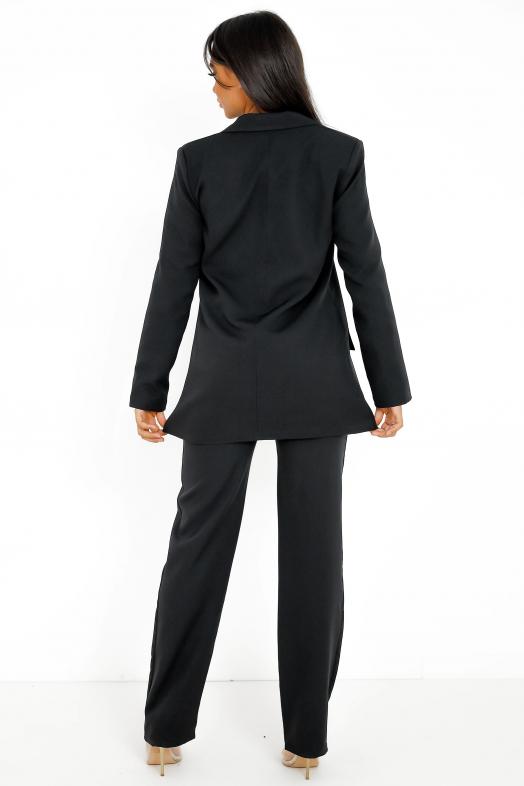 Tailleur Blazer + Pantalon Femme Noir