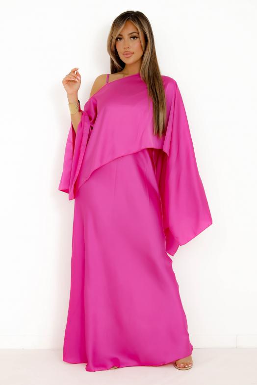 Ensemble Robe + Cape Destructurée Femme