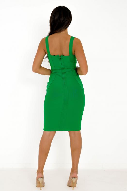 Robe Bandage Femme Vert