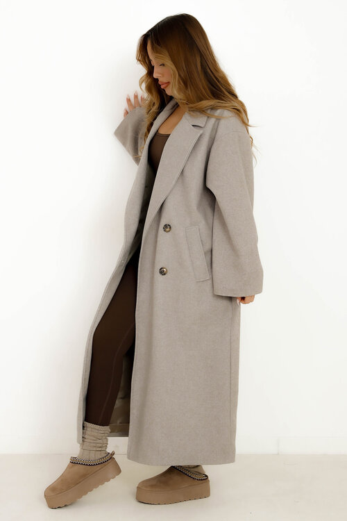 Manteau Oversize Col à Revers