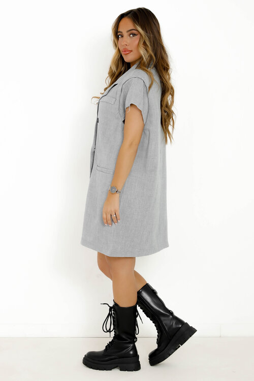 Robe Blazer Oversize Sans Manches