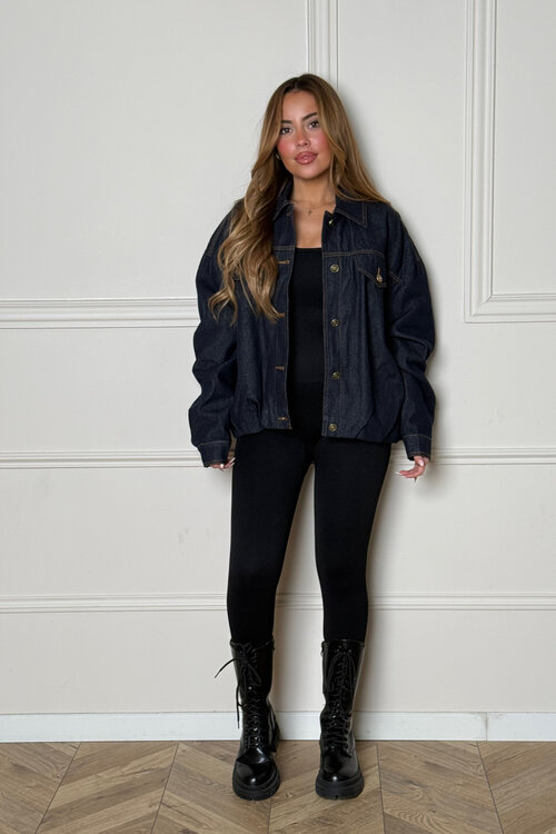 Blouson Denim Effet Boule