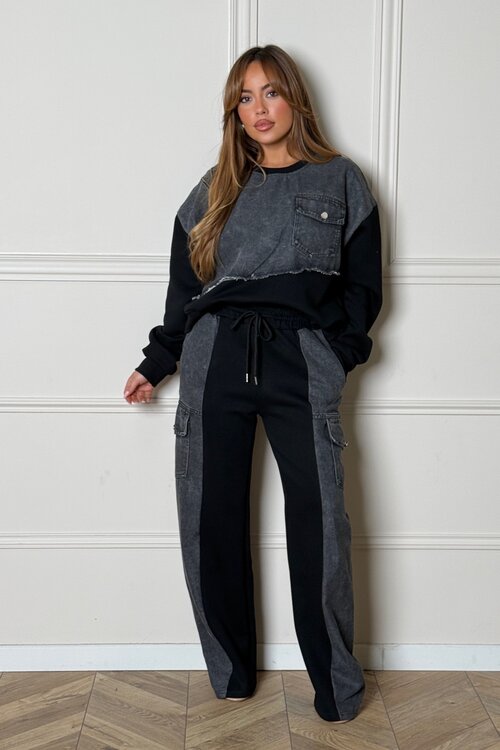 Ensemble Denim Bimatière Sweat + Jogging