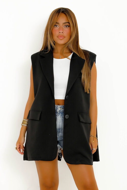 Blazer Sans Manches Oversize