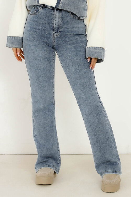 Jeans Flare Taille Haute